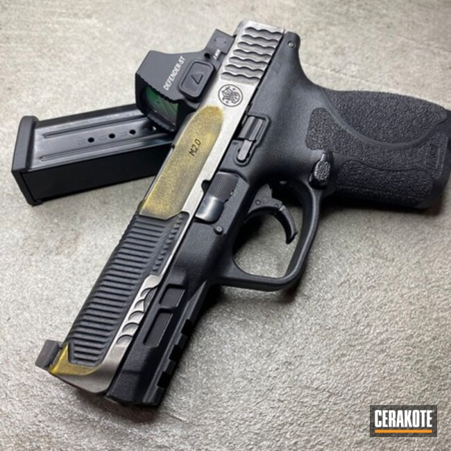 M&p 2.0 With Custom Camo And Serrations