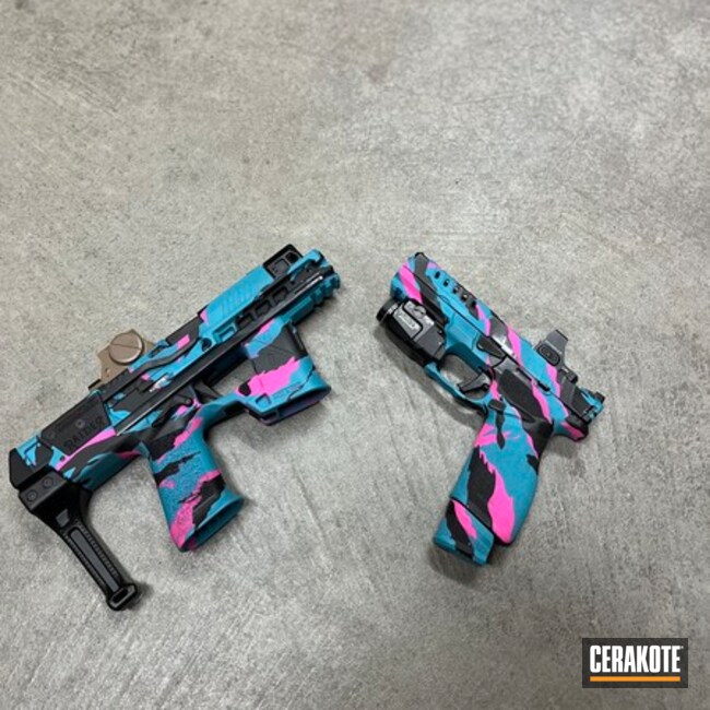 Sig Flux Raider And Springfield Echelon In Miami Tiger Stripe