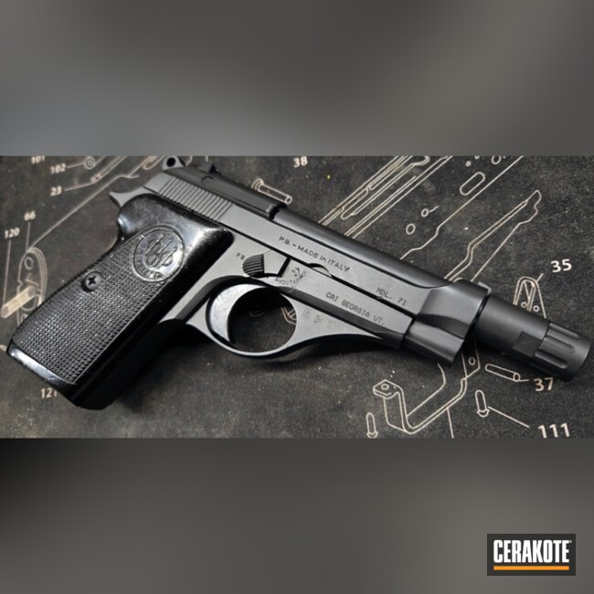 Beretta Resto Coated With Cerakote In E-100