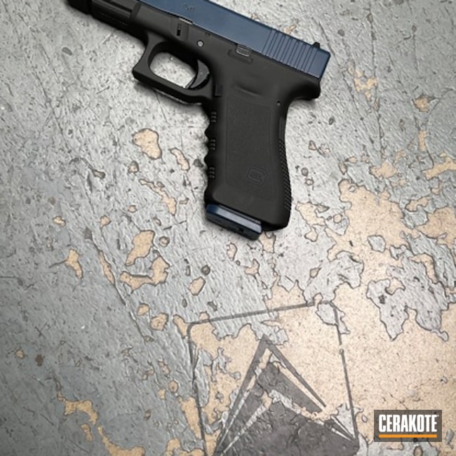 Glock 17c Coated With Cerakote In H-127 And H-190