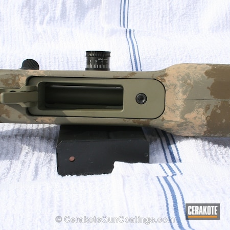 Powder Coating: Bolt Action Rifle,6.5 SAUM,APA Sage H-205,Manners T2 Forest Camo