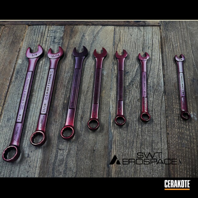 Craftsman Wrenches Cerakoted And Laser Engraved With Company Logo