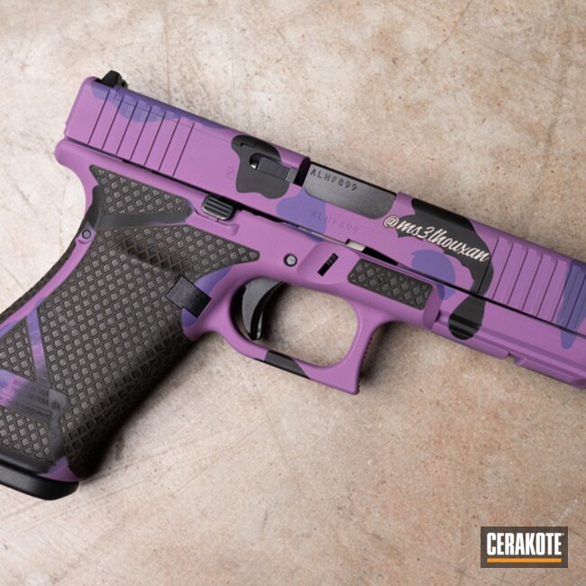 Custom Purple Camo Finish With Stippling 