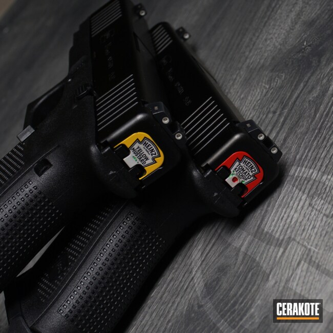 Ketchup & Mustard Coated With Cerakote