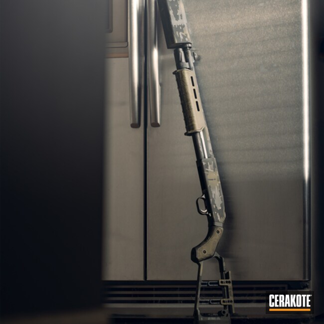 Black Multicam Topographic Suppressed Shotgun