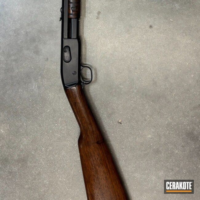 Midnight Blue Pump Action Rifle 