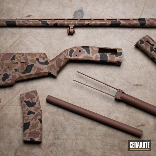 Duck Camo On Mossberg 500a 12 Ga