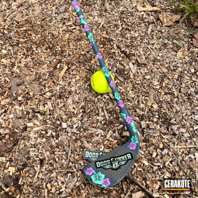Jesse James Cold War Grey, Purplexed And Island Green Flower Golf