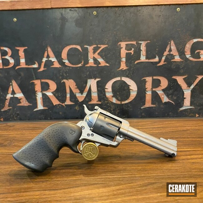 Original Ruger Blackhawk Coated In Sig Dark Grey And Tactical Grey