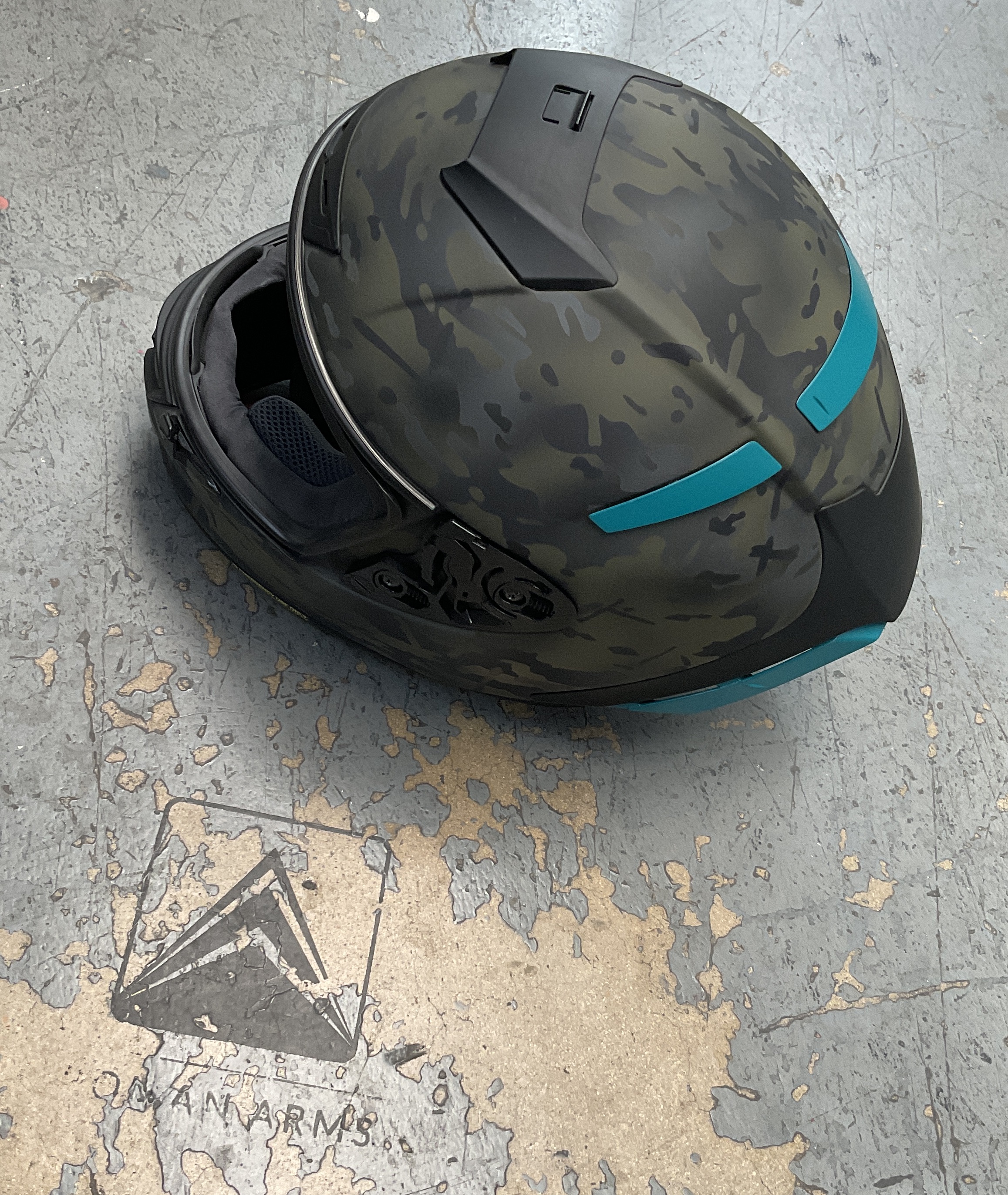 custom color motorcycle helmet Painted Deposit BIKESKINZ VINYL WRAP FOR YOUR HELMET Wraps available Shoei Top Gun Maverick custom designed