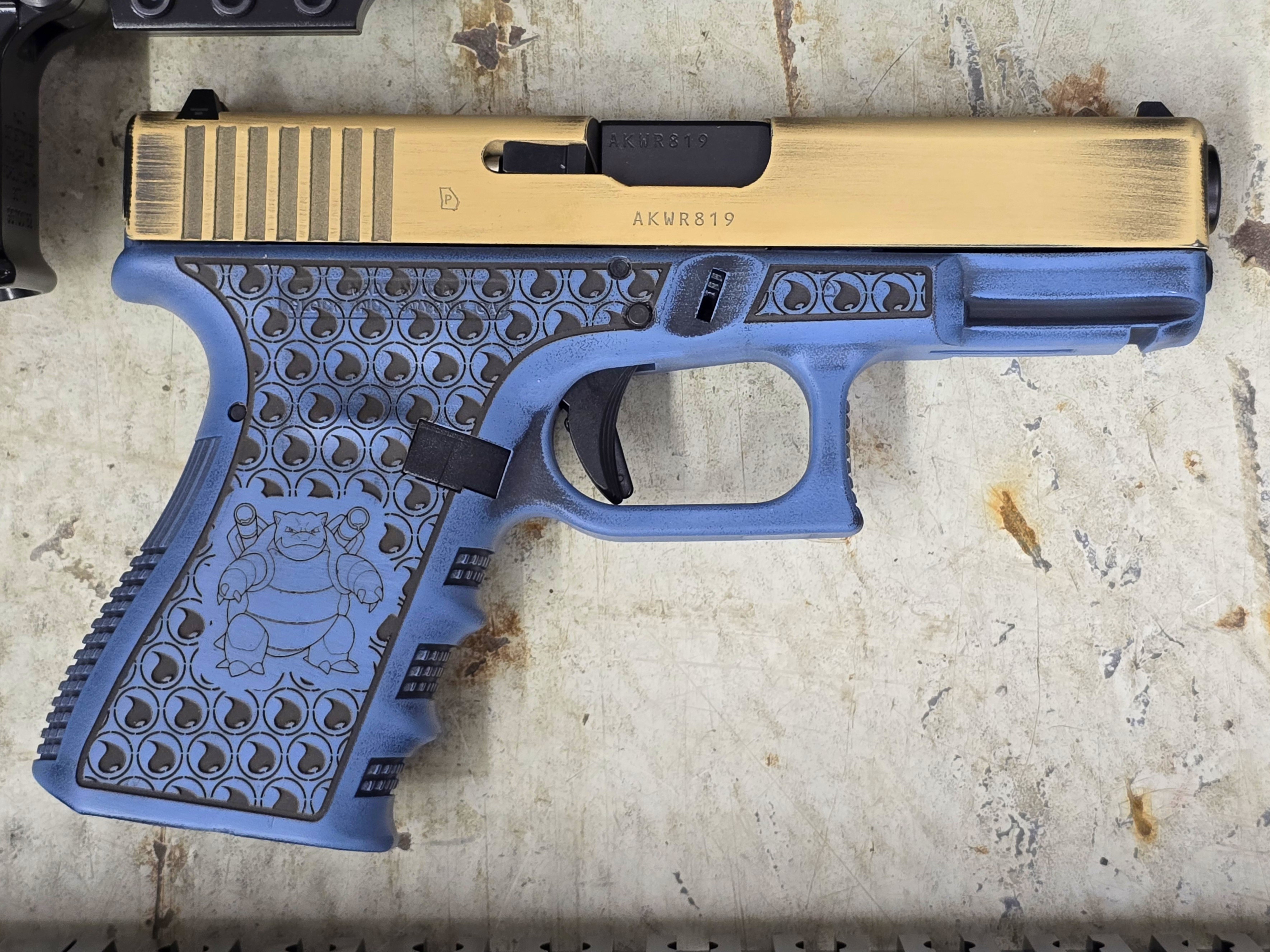 Charizard Glock Blastoise Pokemon AR-15 & Glock 19 Combo | Cerakote