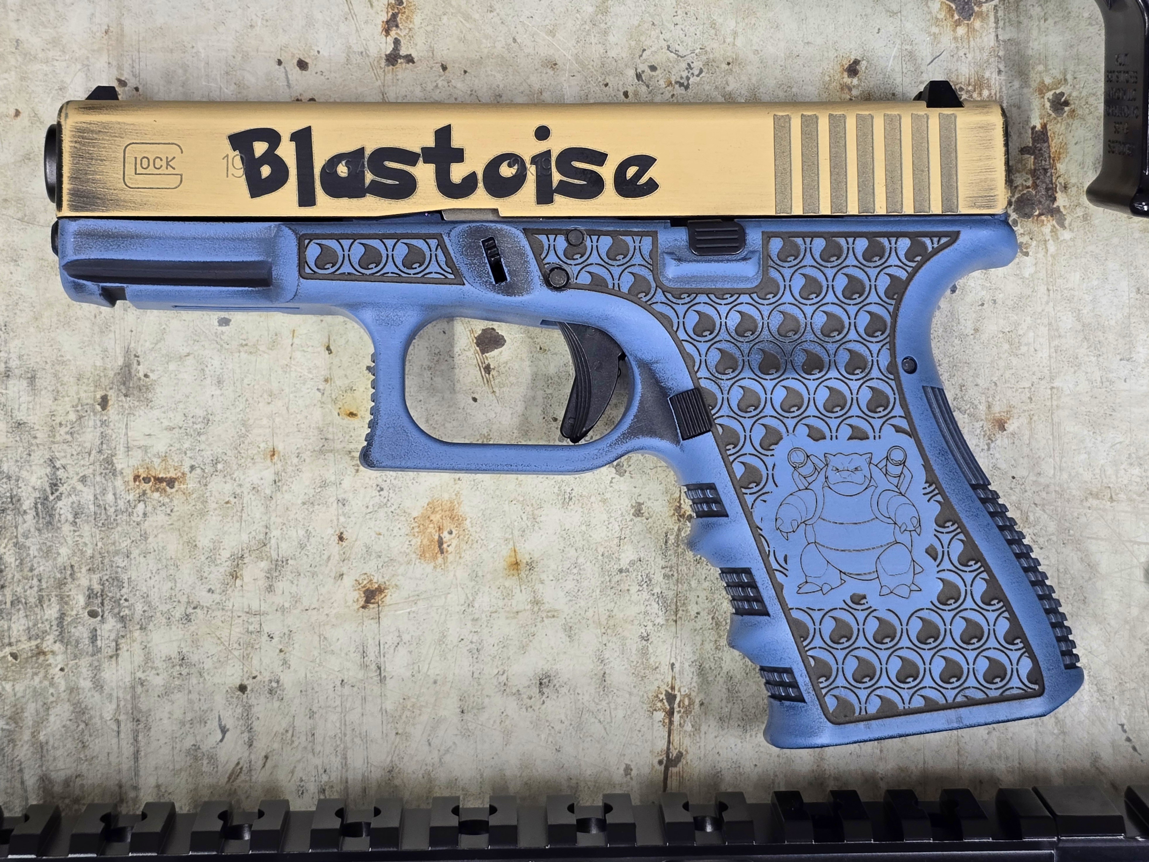 Charizard Glock Blastoise Pokemon AR-15 & Glock 19 Combo | Cerakote