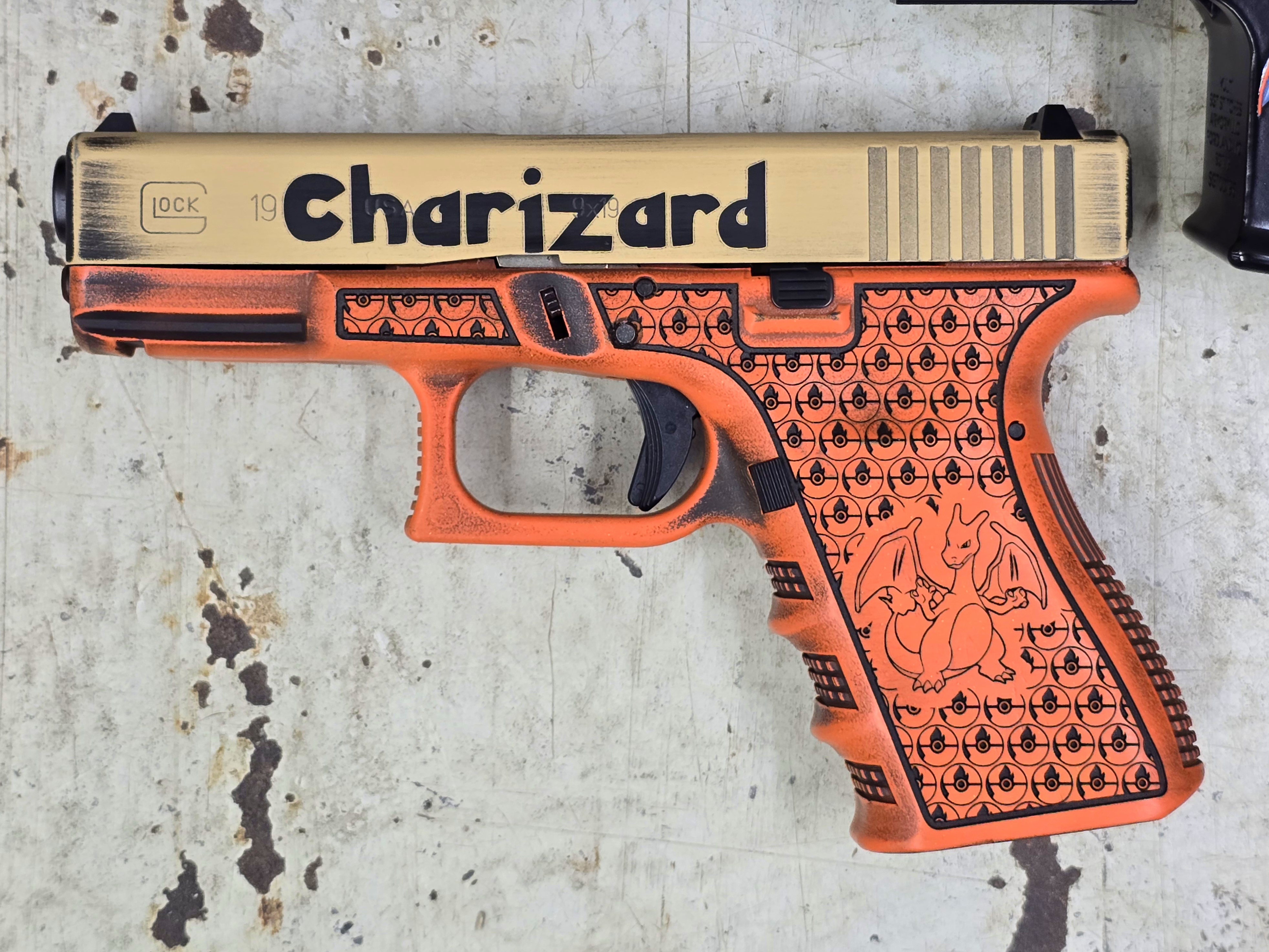 Charizard Glock Charizard Pokemon AR-15 & Glock 19 Combo | Cerakote
