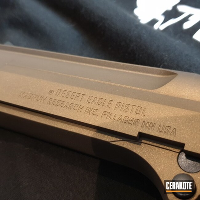 Desert Eagle Coated With Cerakote In H-148
