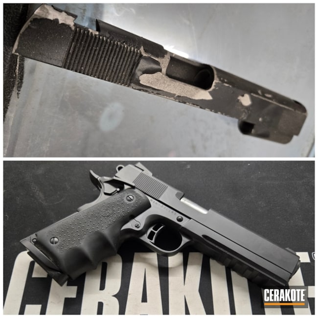 1911 Coated With Cerakote In Blackout