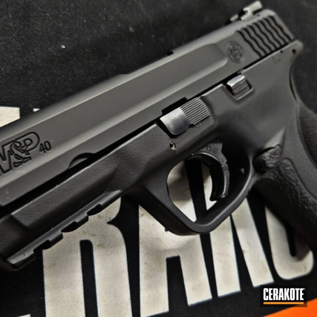 M&p Coated With Cerakote In H-190