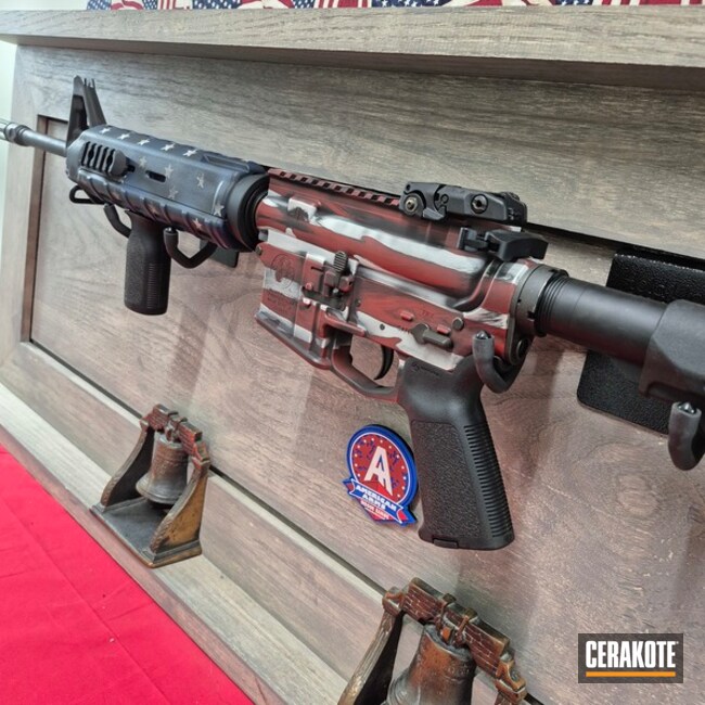 Distressed American Flag Ar-15