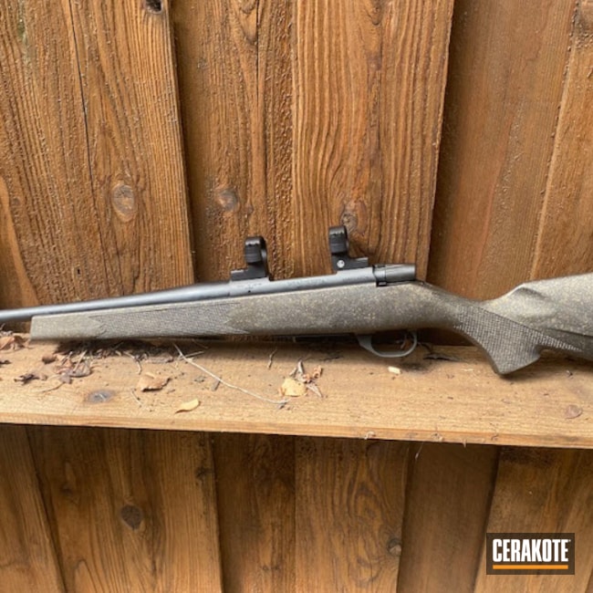Bolt Action Rifle With Custom Splatter