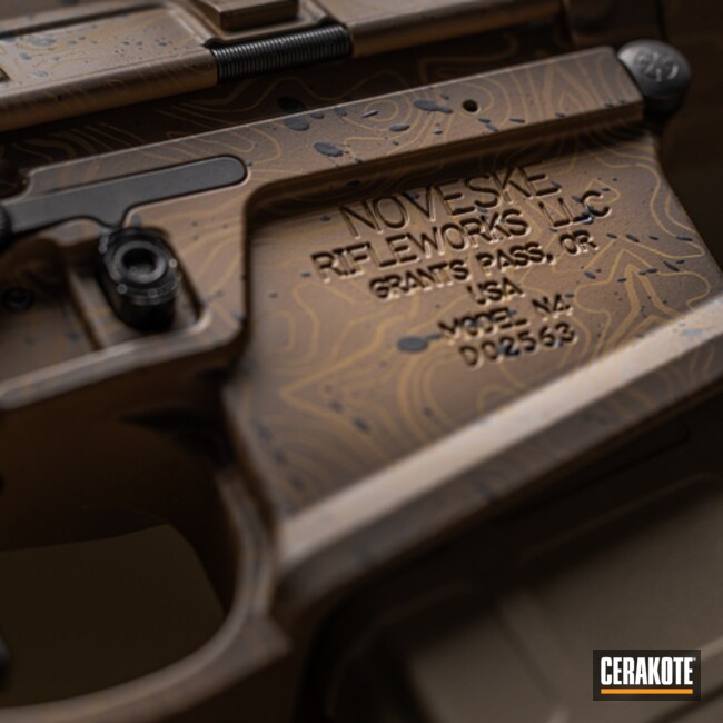 Coated With Cerakote  Noveske Topo Splatter