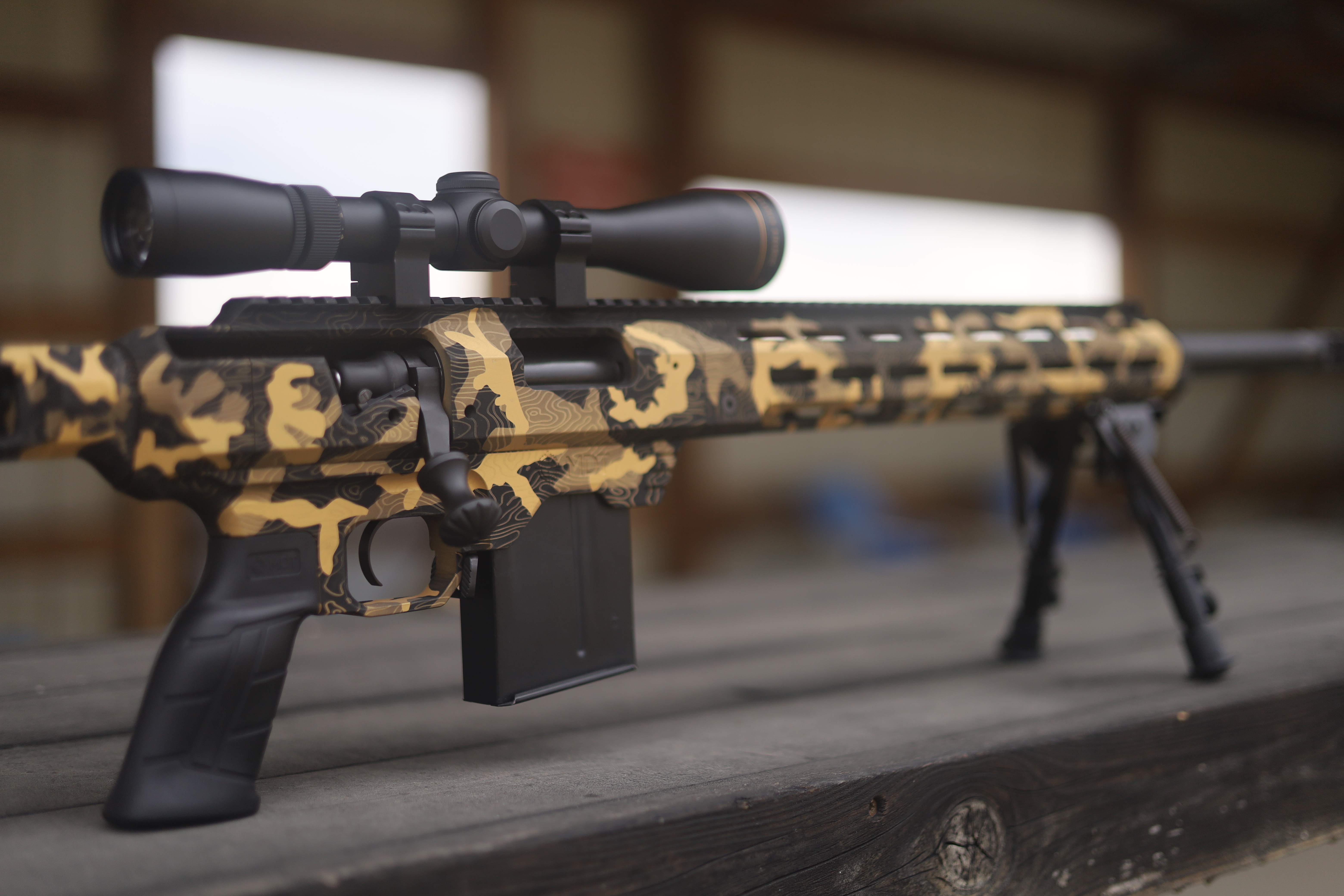 Topographic Rifle Remington 700 in MDT Tac 21 chassis system | Cerakote