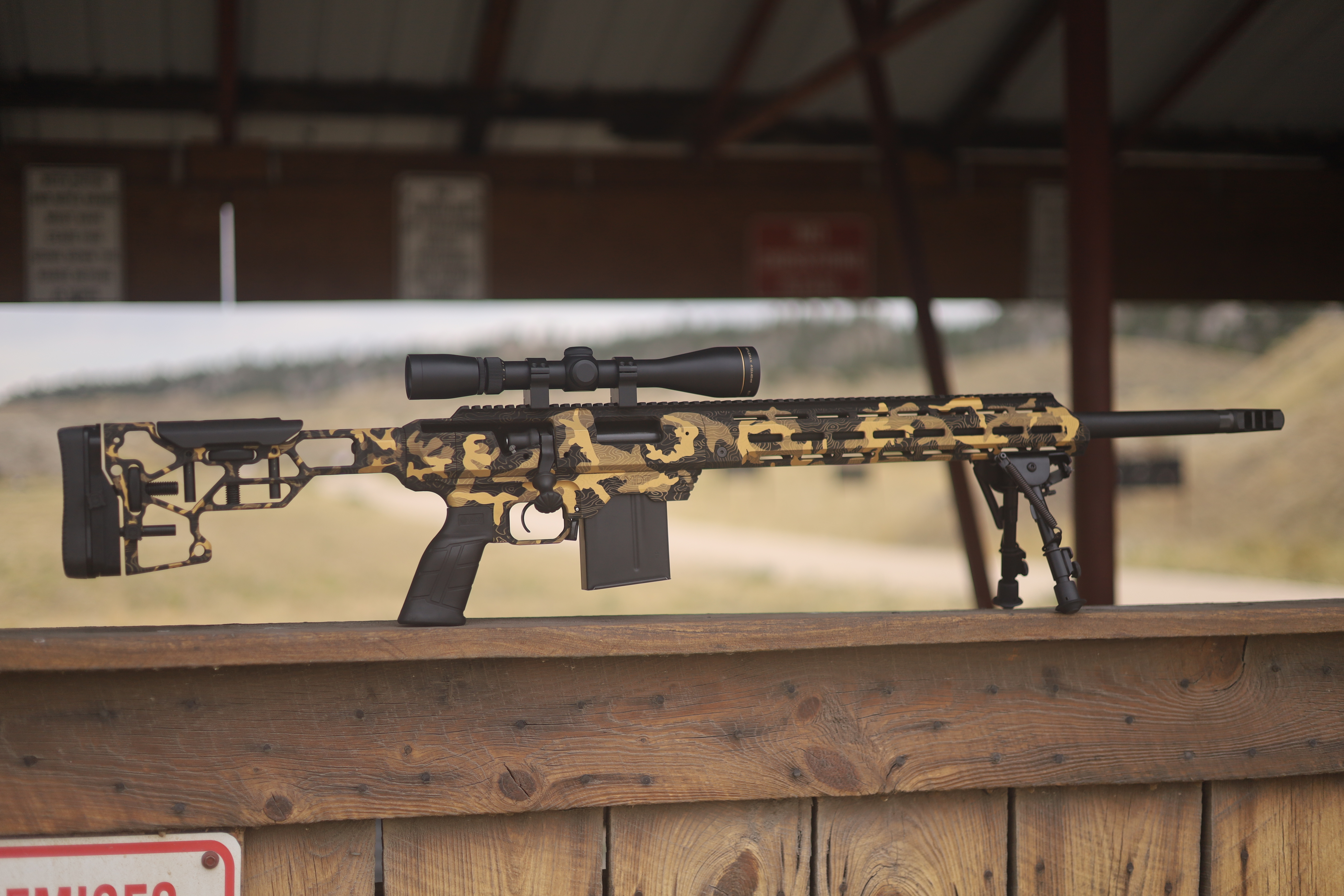 Topographic Rifle Remington 700 in MDT Tac 21 chassis system | Cerakote