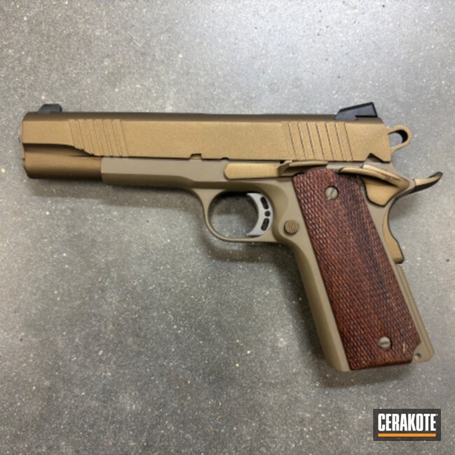 Multi Color Burnt Bronze Pistol 