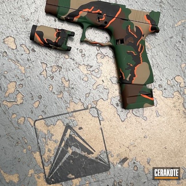 Glock 48 M81 Camo Coated With Cerakote