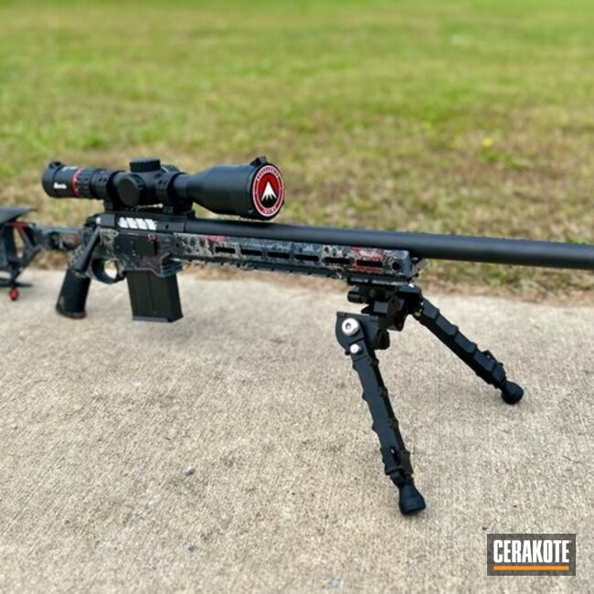 Seekins Precision Chasis With Custom Sponge Camo