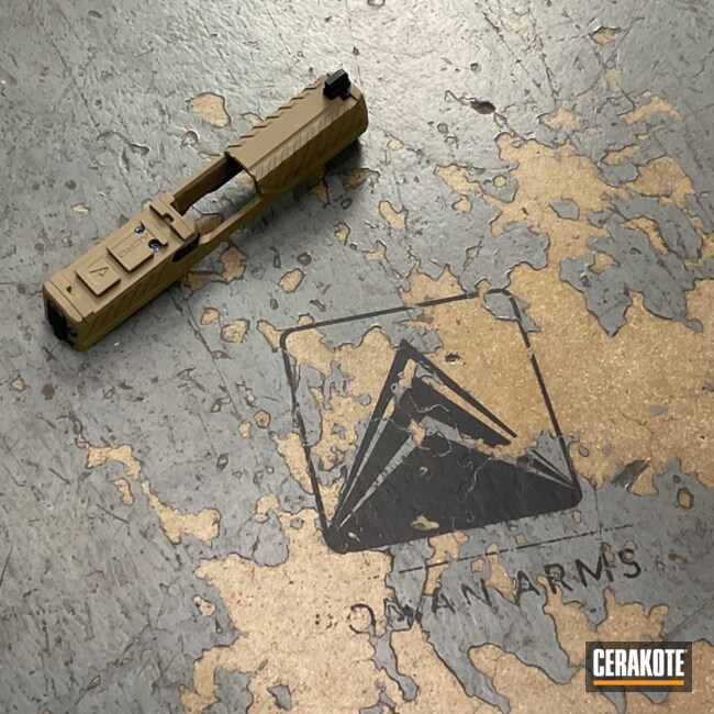 Agency Slide Coated With Cerakote In Coyote Tan
