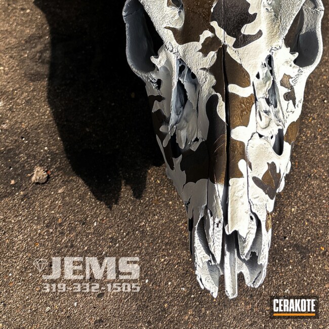 Jems - Camo Cerakoted Deer Skull