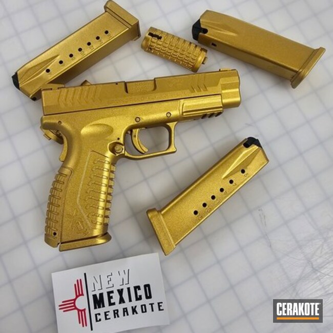 High Gloss Armor Clear, Cerakote Fx Gold And Gold Gold Xdm