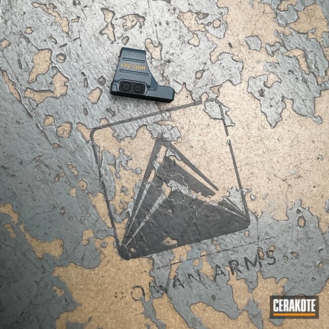 Holosun 507 Comp Coated With Cerakote In Gold And Blue Titanium