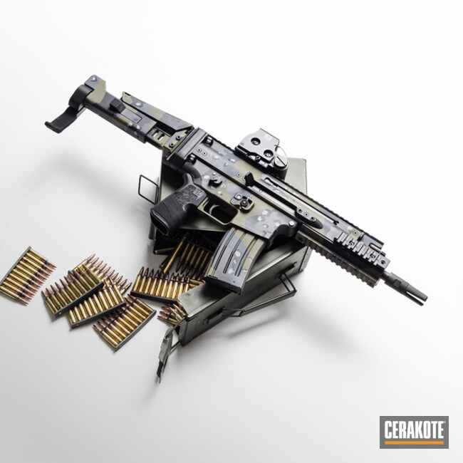 Scar Coated With Cerakote In H-136, H-229, H-234 And H-146