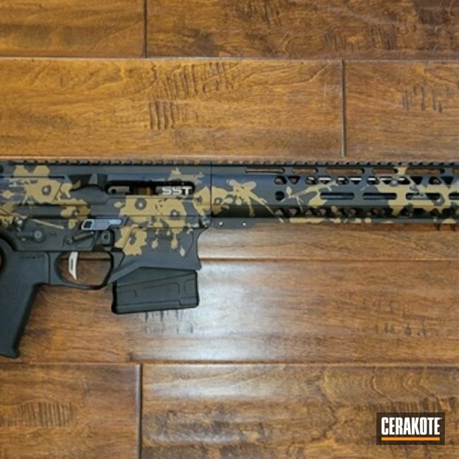 Poppies Of War Ar15 Coated With Cerakote