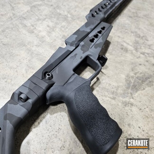 Blackout Camo Tikka T3x Accuracy International Chassis System 