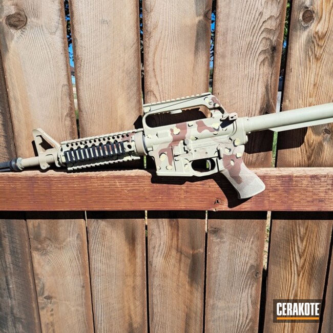 Chocolate Chip A2 Coated With Cerakote In H-143, H-212, H-247, H-146 And H-199