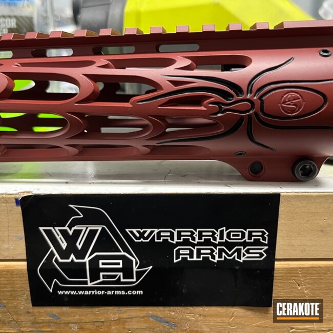 Crimson Handguard With Color Filled Spider