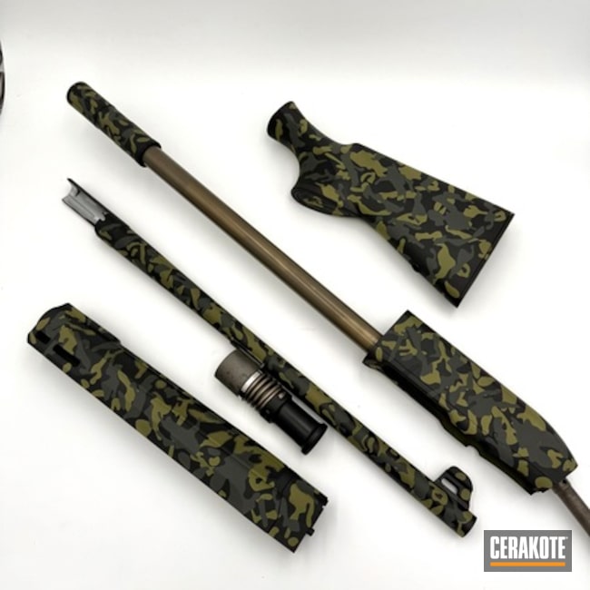 Beretta 12 Gauge Shotgun In A Multicam