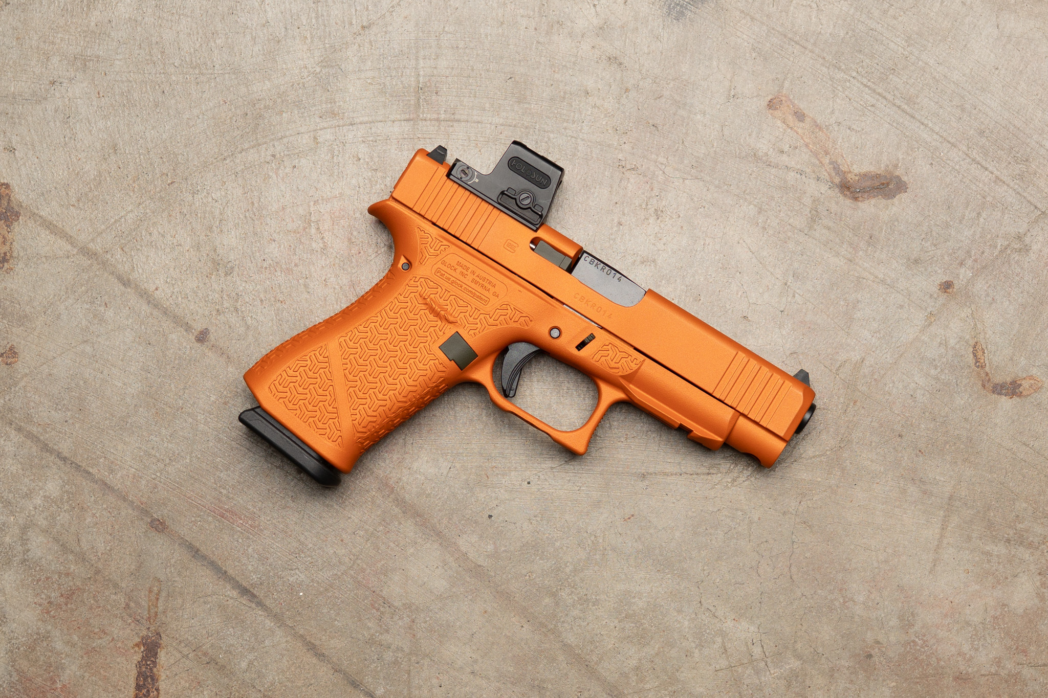 Powder Stippling Single Color G48 with Laser Stippling | Cerakote