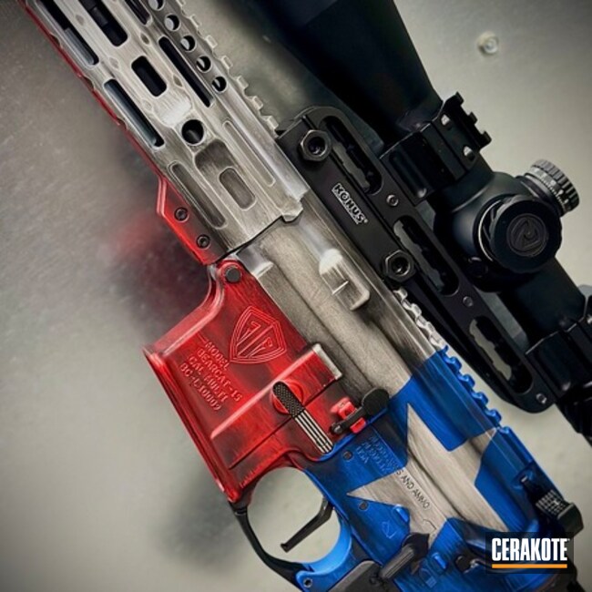 Hidden White, Armor Black, Usmc Red And Nra Blue Texas Flag