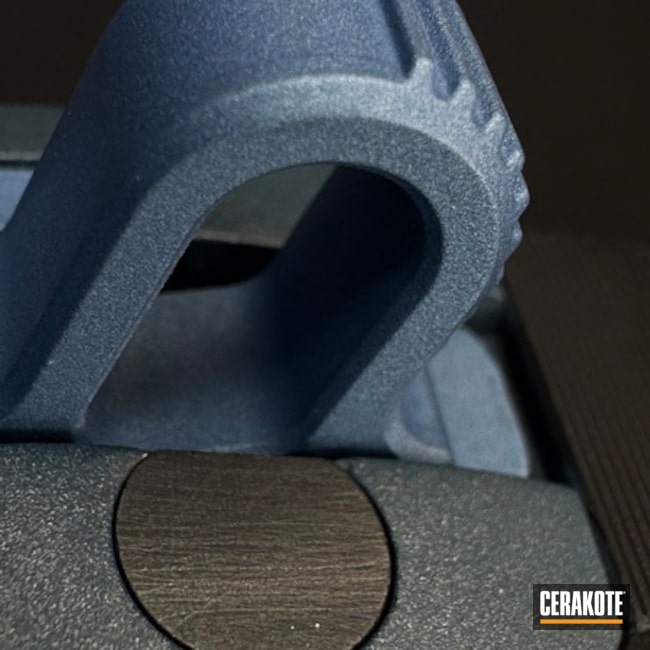 Kimber Beauty Coated With Cerakote In Polar Blue And Blue Titanium