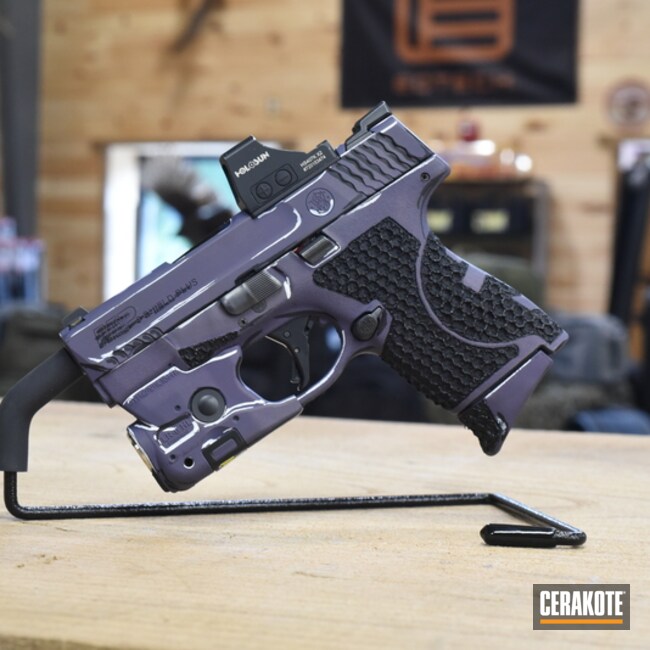 Custom Purple Shield Plus W/ Custom Stippling