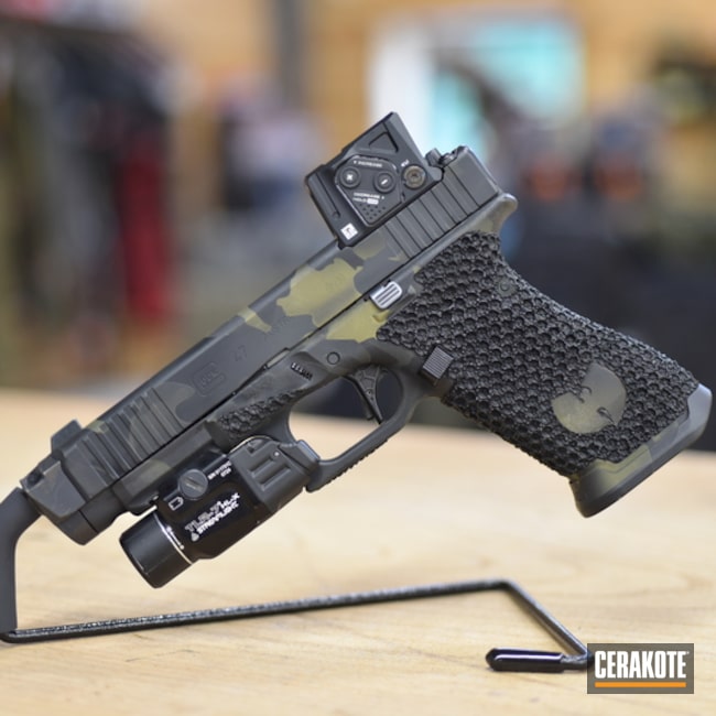 Dark Urban Camo Glock 47 Coa W/ Custom Stippling