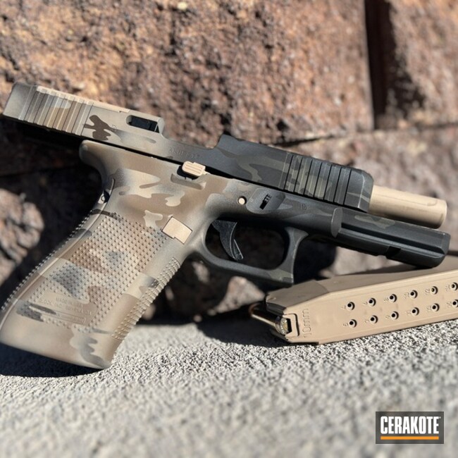 Desert To Black Camo Fade