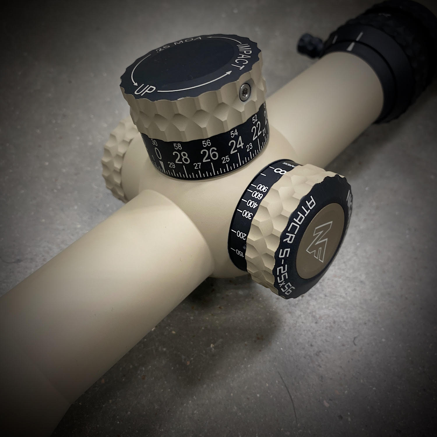 Tan Rifle Scope Nightforce Scope in H-203 MacMillan Tan | Cerakote