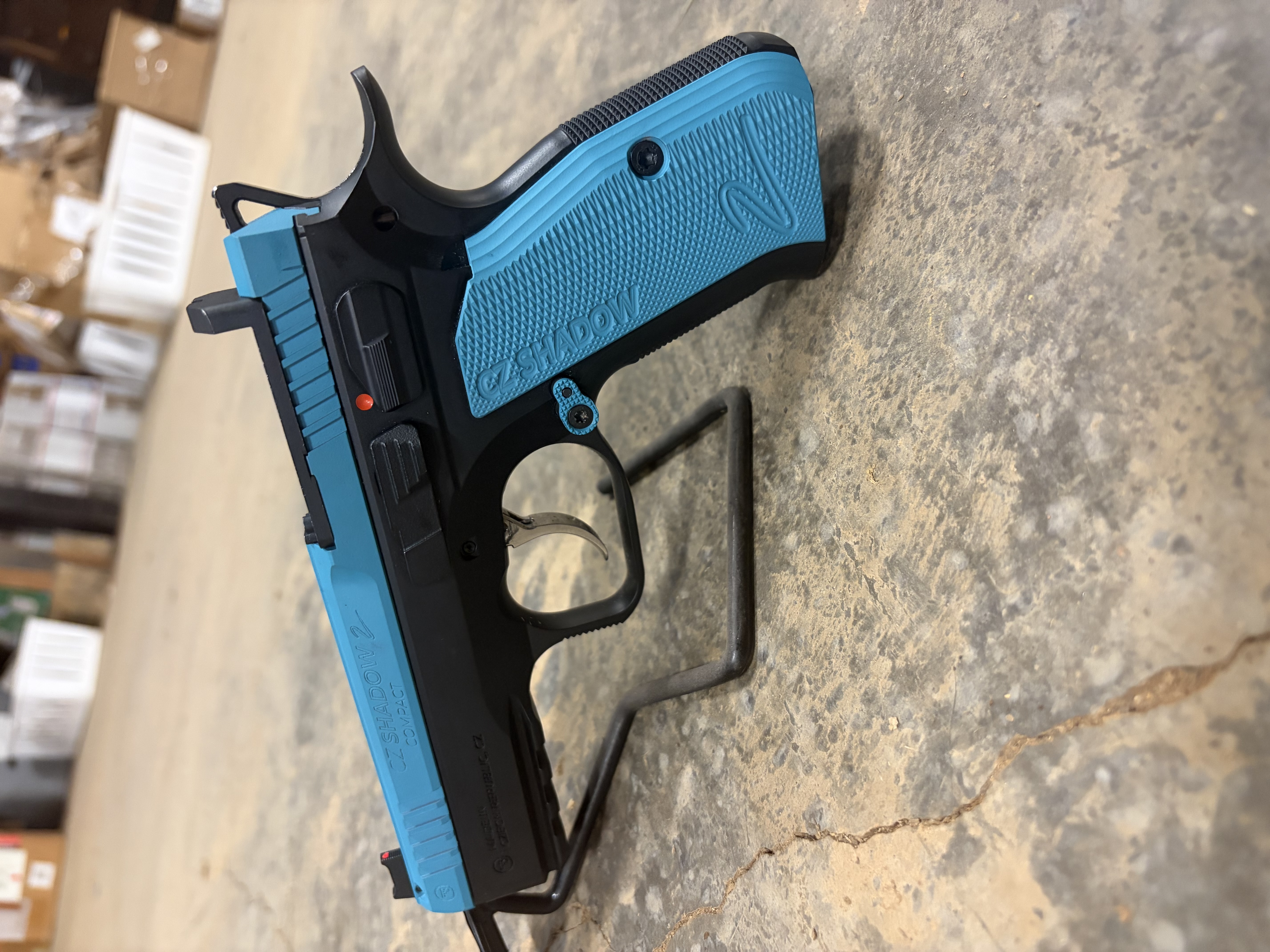 Aztec Coating Machine Cz Shadow 2 finished in Aztec Teal | Cerakote