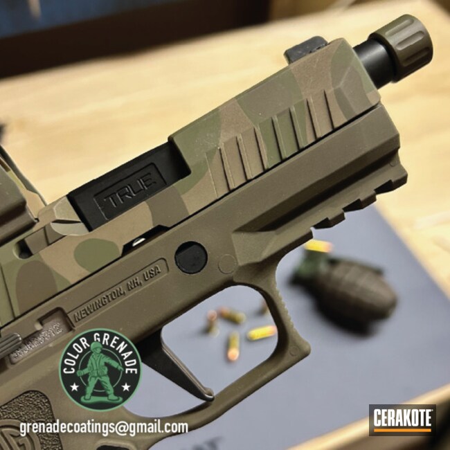 Sig Sauer P320 X-compact Sniper Green Patriot Brown Camo