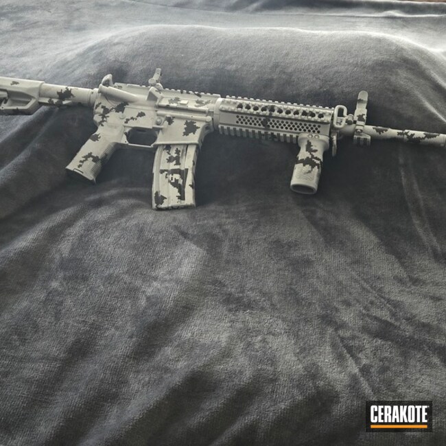 Ar15 Coated With Cerakote In H-242, C-7300, C-8200 And H-30118