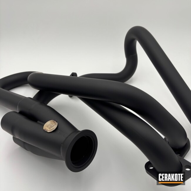 Volkswagen Exhaust Pieces Coated In C-7600 Glacier Black