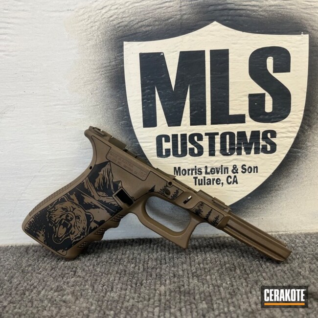 G19 Coated With Cerakote In Coyote Tan